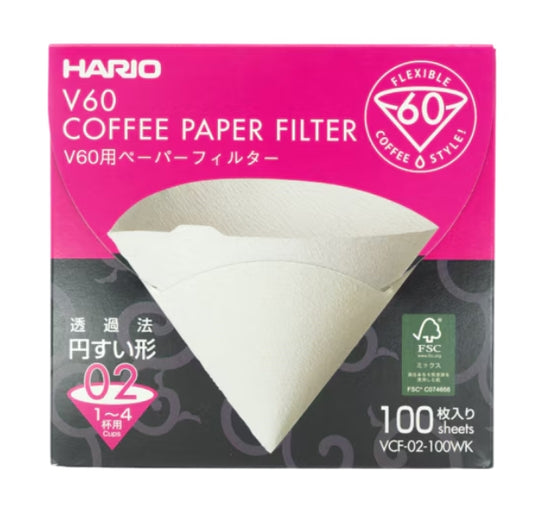 HARIO - V02 Paper Filters (100) V60